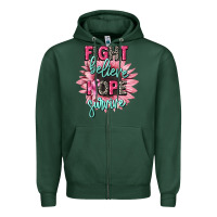 Sports Green fight believe hope survive cancer awareness Zipper Hoodie - CowGirlArtShop