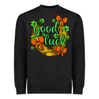 Black st.patricks good luck Heavyweight Sweatshirt - NancyCooperArtShop