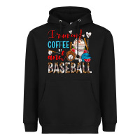 Black I Run On Coffee And Baseball Frappe Heavyweight Hoodie - FaDigitalArtStudio