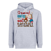 Heather Grey I Run On Coffee And Baseball Frappe Heavyweight Hoodie - FaDigitalArtStudio