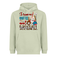 Matcha I Run On Coffee And Baseball Frappe Heavyweight Hoodie - FaDigitalArtStudio