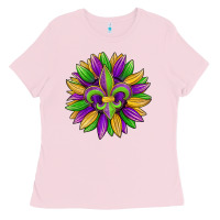 Bubblegum Pink mardi gras carnival sunflower Ladies Tee - Jasminsmagicworld