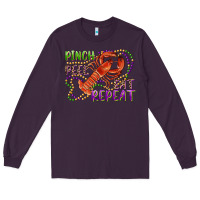 Plum pinch peel eat repeat crawfish Long Sleeve Tee - RanaPortraitStore