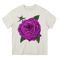 Cream Celestial Rose Heavy Core Tee - LillyAllenDesigns