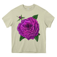 Mossy Celestial Rose Heavy Core Tee - LillyAllenDesigns