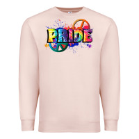 Pale Pink Hippie pride Premium Sweatshirt - FaDigitalArtStudio