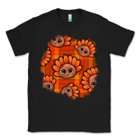 Black Thanksgiving Turkey With Tartan Patch Classic Tee - BundleAndBundleShop