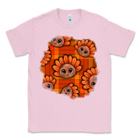 Bubblegum Pink Thanksgiving Turkey With Tartan Patch Classic Tee - BundleAndBundleShop