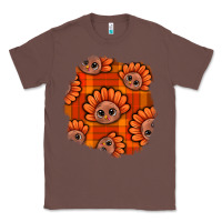 Chestnut Thanksgiving Turkey With Tartan Patch Classic Tee - BundleAndBundleShop