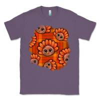 Lavender Thanksgiving Turkey With Tartan Patch Classic Tee - BundleAndBundleShop