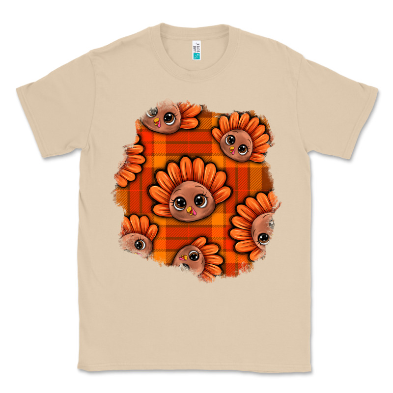 Thanksgiving Turkey With Tartan Patch Classic Tee by BundleAndBundleShop | Teevron