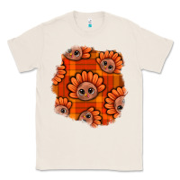Natural Thanksgiving Turkey With Tartan Patch Classic Tee - BundleAndBundleShop