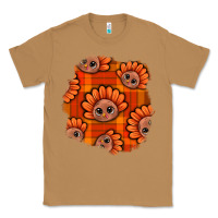 Toasted Coconut Thanksgiving Turkey With Tartan Patch Classic Tee - BundleAndBundleShop