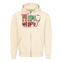 Sandshell Nursing is a work of heart Zipper Hoodie - CowGirlArtShop