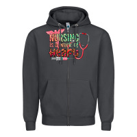 Smoke Nursing is a work of heart Zipper Hoodie - CowGirlArtShop