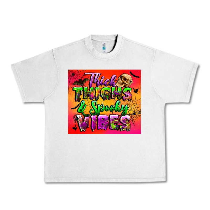 Thick Thighs And Spooky Vibes Tumbler Urban Heavy Tee by BundleAndBundleShop | Teevron