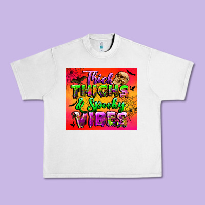 Thick Thighs And Spooky Vibes Tumbler Urban Heavy Tee Designed By Bundleandbundleshop