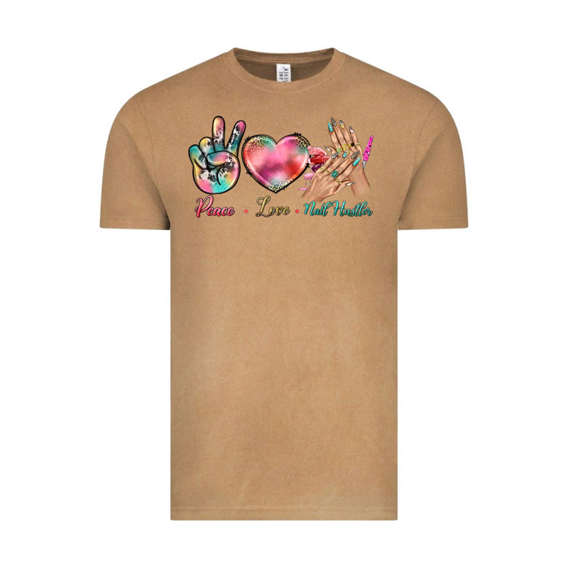 Peace Love Nail Hustler Vintage Tee by BundleAndBundleShop | Teevron