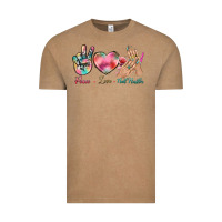 Vintage Coffee Peace Love Nail Hustler Vintage Tee - BundleAndBundleShop