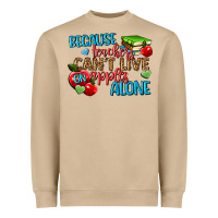 Mushroom because teachers cant live on apples alone Heavyweight Sweatshirt - NancyCooperArtShop