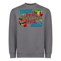 Storm because teachers cant live on apples alone Heavyweight Sweatshirt - NancyCooperArtShop