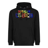 Black Totally au-some Heavyweight Hoodie - FaDigitalArtStudio