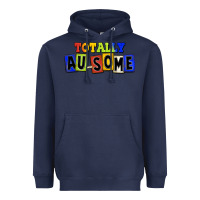 Navy Totally au-some Heavyweight Hoodie - FaDigitalArtStudio