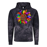 Cloud Black Pride LGBTQ+ Sunflower With Peace Vintage Hoodie - BundleAndBundleShop