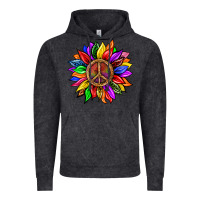 Vintage Black Pride LGBTQ+ Sunflower With Peace Vintage Hoodie - BundleAndBundleShop