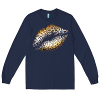 Navy Cheetah Lips Long Sleeve Tee - Bettercallsaul