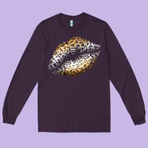 Cheetah Lips Long Sleeve Tee Designed By Bettercallsaul