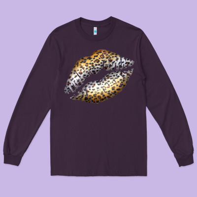 Cheetah Lips Long Sleeve Tee Designed By Bettercallsaul