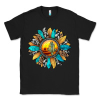 Black sunset sunflower Classic Tee - JahusDesignShop