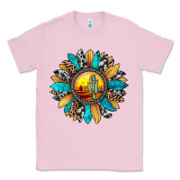 Bubblegum Pink sunset sunflower Classic Tee - JahusDesignShop