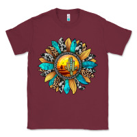 Burgundy sunset sunflower Classic Tee - JahusDesignShop