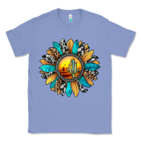Colony Blue sunset sunflower Classic Tee - JahusDesignShop