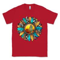 Red sunset sunflower Classic Tee - JahusDesignShop