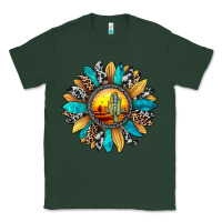 Sports Green sunset sunflower Classic Tee - JahusDesignShop