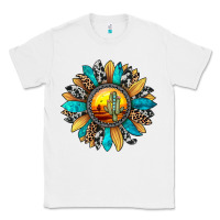 White sunset sunflower Classic Tee - JahusDesignShop