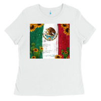 White cactus sunflower mexican flag z Ladies Tee - Jasminsmagicworld