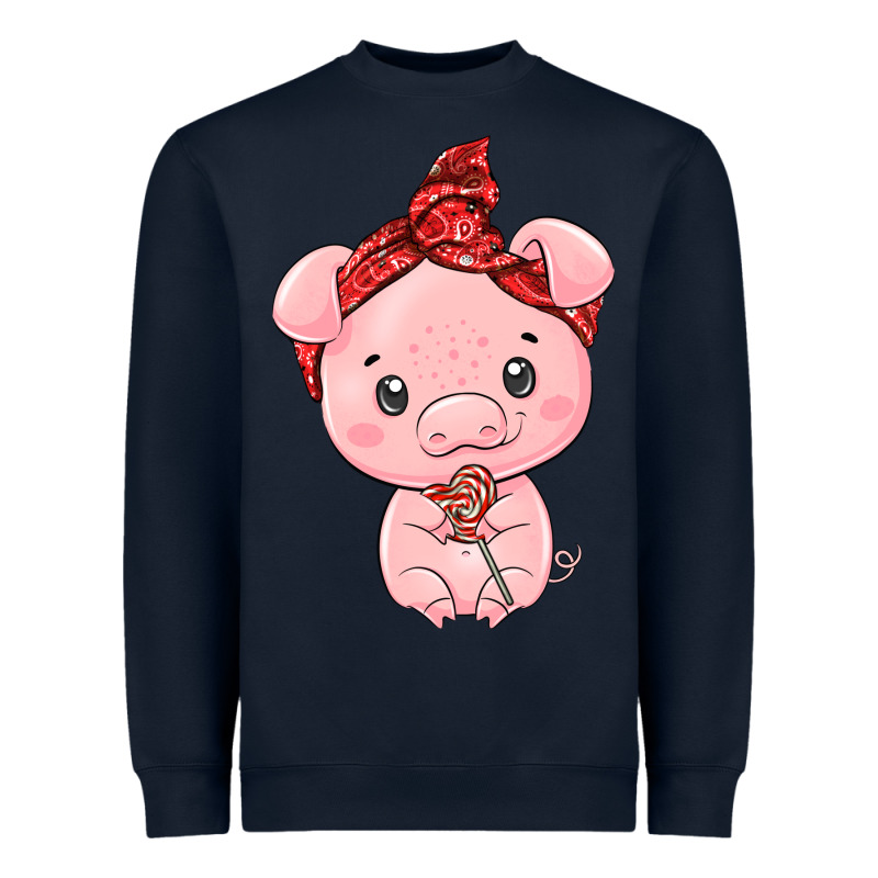 Cute Pig Heavyweight Sweatshirt by texasbilliewilder | Teevron