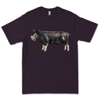 Plum berkshire pig Premium Tee - LillyAllenDesigns