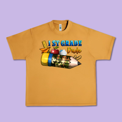 1 St Grade Dude Urban Heavy Tee Designed By Bundleandbundleshop