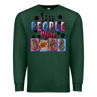 Sports Green Less people more dogs Mother's Day Premium Sweatshirt - FaDigitalArtStudio