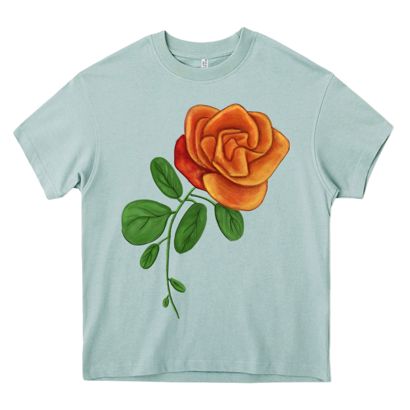 Burst Of Joy Rose Heavy Core Tee by LillyAllenDesigns | Teevron