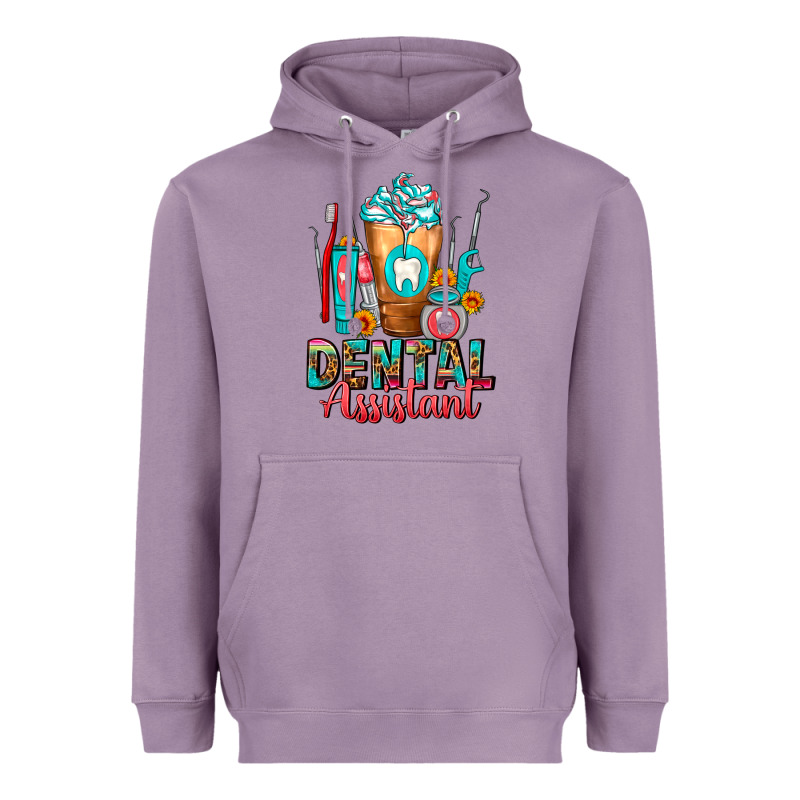 Dental Assistant Dentist Frappe Heavyweight Hoodie by FaDigitalArtStudio | Teevron
