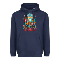 Navy Dental Assistant Dentist Frappe Heavyweight Hoodie - FaDigitalArtStudio