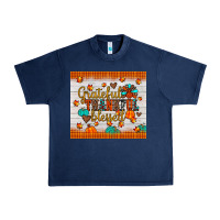 Navy grateful thankful blessed Urban Heavy Tee - JahusDesignShop