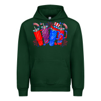 Forest Green american obsessive cup Urban Hoodie - CowhideDigitalArt