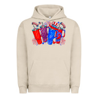 Pigment French Oak american obsessive cup Urban Hoodie - CowhideDigitalArt